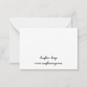 Pferd in Weide Mitteilungskarte (Rückseite)