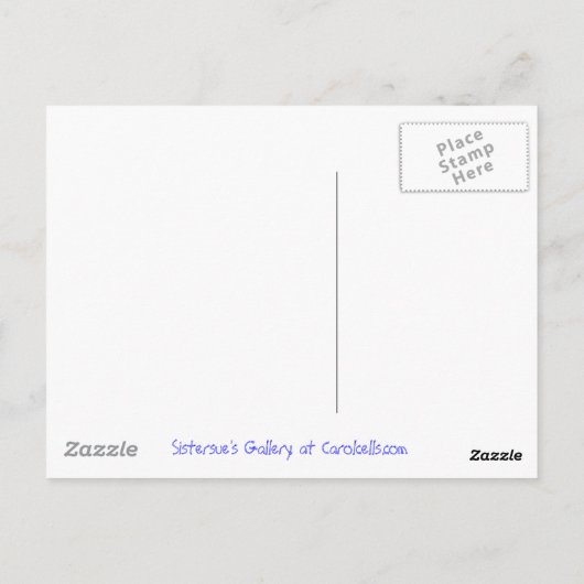 Pferd in Wolken, Sonnenuntergang über den DownsCla Postkarte (Rückseite)