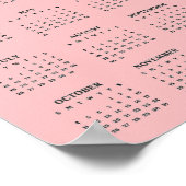 Pferd-Jahr 2026 Kalenderposter Poster (Ecke)