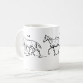 Pferd Kaffeetasse (Vorderseite Links)