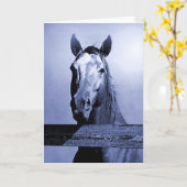 Pferd Karte (Gelbe Blume)