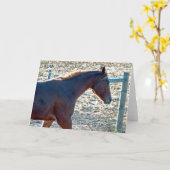 Pferd Karte (Gelbe Blume)