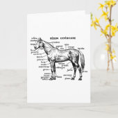 Pferd Karte (Gelbe Blume)