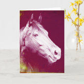 Pferd Karte (Gelbe Blume)