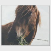 PFERD KAUT GRAS GESCHENKPAPIER (Flach)