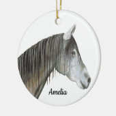 Pferd Keramik Ornament (Links)