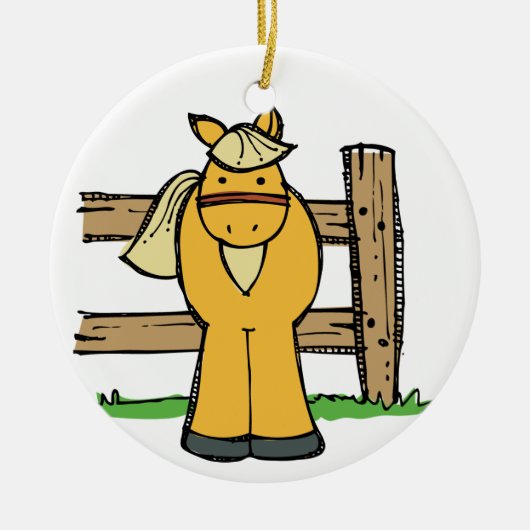 Pferd Keramikornament (Vorne)