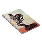 Pferd-Kerl (Bronze) Notizblock (Rechte Seite)