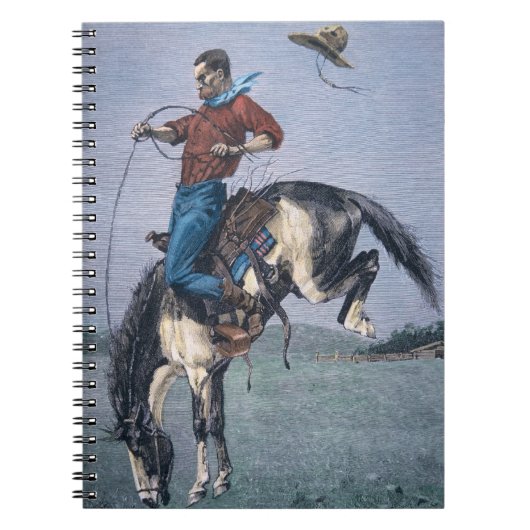 Pferd-Kerl (farbiger Stich) Notizblock (Vorderseite)