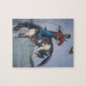Pferd-Kerl (farbiger Stich) Puzzle (Horizontal)