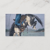 Pferd-Kerl (farbiger Stich) Visitenkarte (Rückseite)