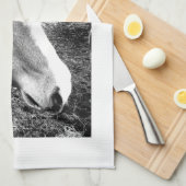 Pferd Küchentuch (Viertel Falte)