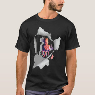 Pferd Kunst Laufend Pferd Tier Für Männer Frauen T-Shirt