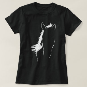 Pferd Kunst Reitsport Pferdeliebhaber Reiter Reite T-Shirt
