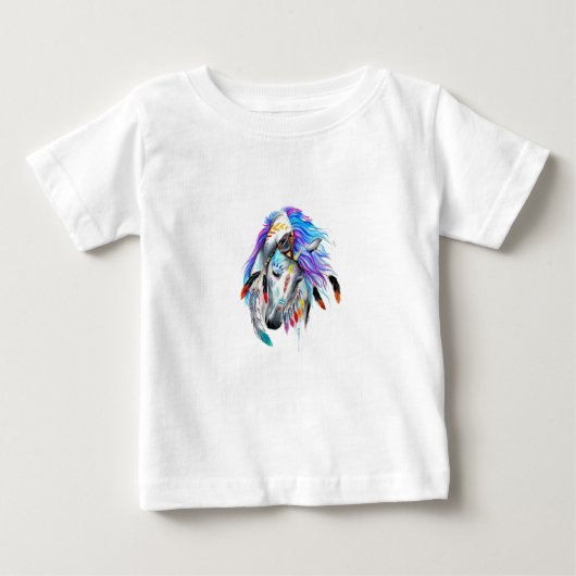 Pferd Kunst T-Shirt (Vorderseite)