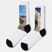 Pferd Lächelt Socken (Linkes Detail)