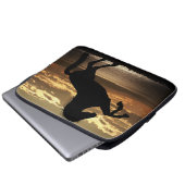 Pferd Laptopschutzhülle (Vorne Knopf)