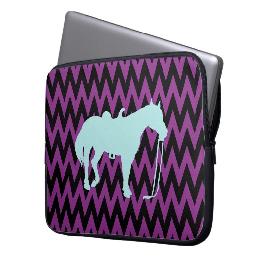 Pferd Laptopschutzhülle (Vorderseite Links)