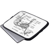 Pferd Laptopschutzhülle (Vorne Knopf)