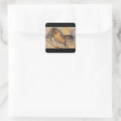 Pferd', Lascaux, Dordogne_Art der Antike Quadratischer Aufkleber (Tasche)