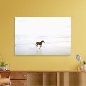 Pferd läuft am Strand Leinwanddruck (Insitu (Wohnzimmer))