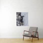 Pferd läuft durch den Schnee Wandteppich (Beispiel)