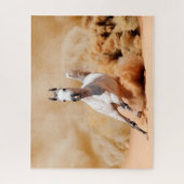 Pferd läuft im Sand, Jigsaw Puzzle (Vertikal)