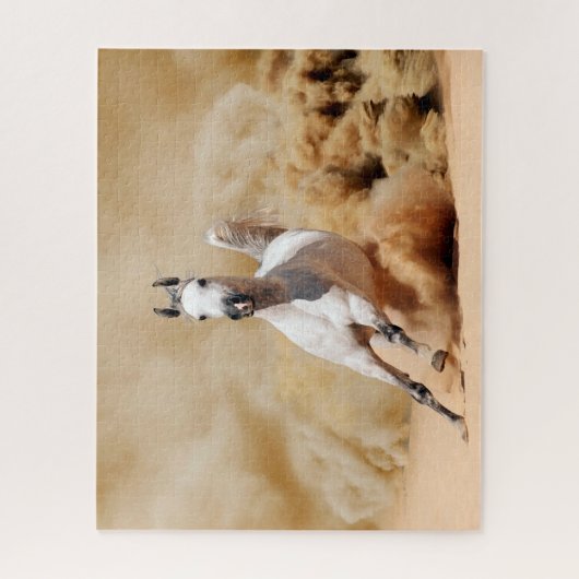 Pferd läuft im Sand, Jigsaw Puzzle (Vertikal)