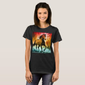 Pferd läuft  T-Shirt (Vorne ganz)