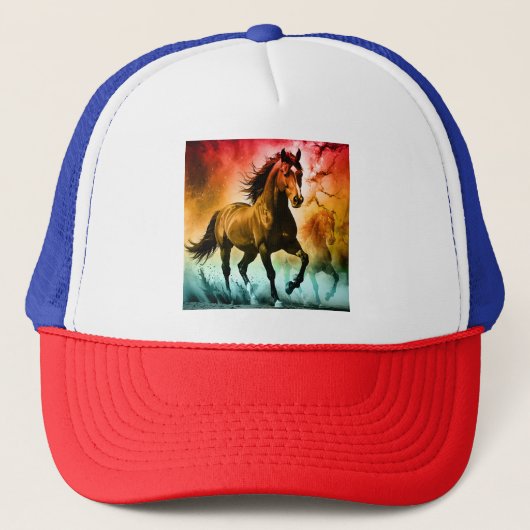 Pferd läuft truckerkappe (Vorderseite)