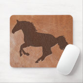 Pferd-Leder Mousepad (Mit Mouse)