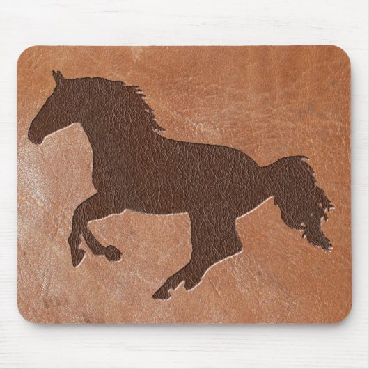 Pferd-Leder Mousepad (Vorne)