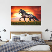 Pferd Leinwanddruck (Insitu (Schlafzimmer))