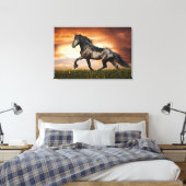 Pferd Leinwanddruck (Insitu (Schlafzimmer))