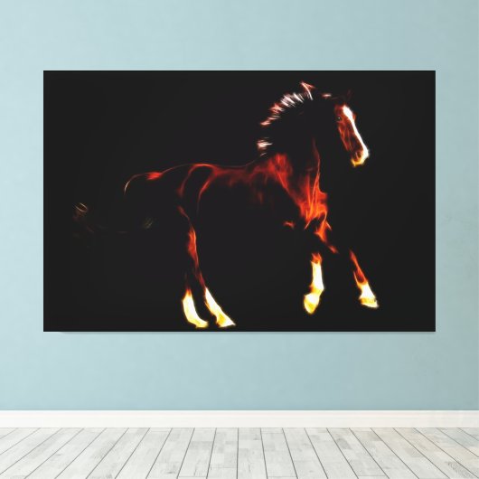 Pferd Leinwanddruck (Insitu (Holzboden))