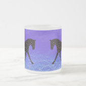 Pferd, Liebe und Herzen Mattglastasse (Mittel)