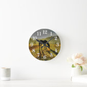 Pferd-Liebhaber Runde Wanduhr (Zuhause)