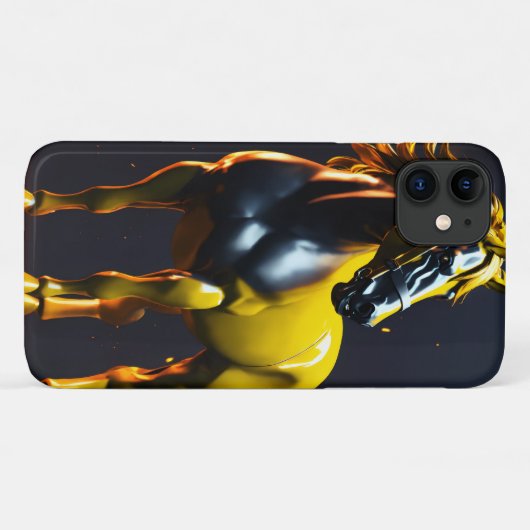 Pferd Logo iPhone 11 Barely There Case (Rückseite (Horizontal))