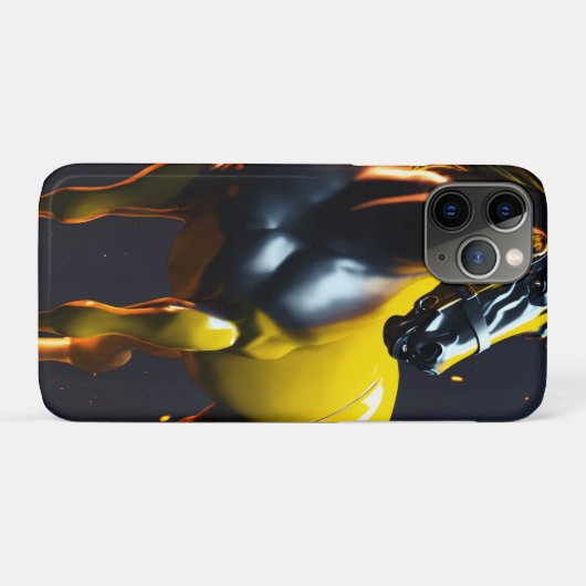Pferd Logo iPhone 11 Barely There Case (Rückseite (Horizontal))