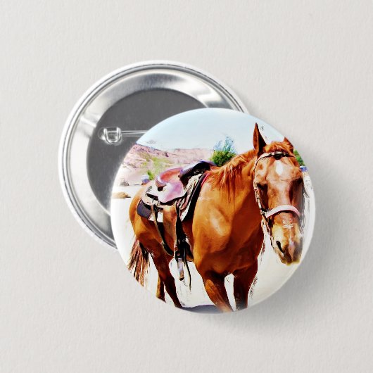 Pferd Lover_ Button (Vorne & Hinten)
