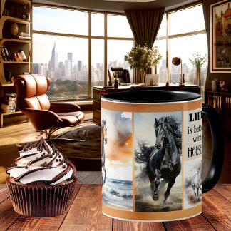 Pferd Lover Custom Foto Kaffee Tasse