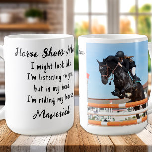 Pferd Lover Custom Foto Reiten Kaffeetasse