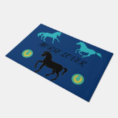 Pferd Lover Doormat. Fußmatte (Schrägansicht)