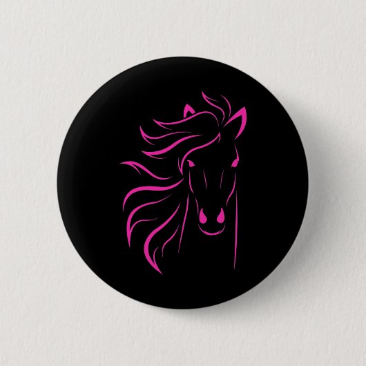 Pferd Lover Geschenke Womens Reittiere Männer Reit Button (Vorderseite)