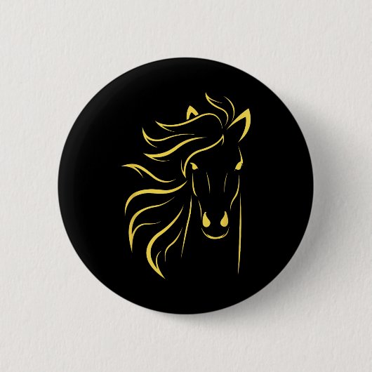 Pferd Lover Geschenke Womens Reittiere Männer Reit Button (Vorderseite)