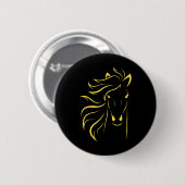 Pferd Lover Geschenke Womens Reittiere Männer Reit Button (Vorne & Hinten)
