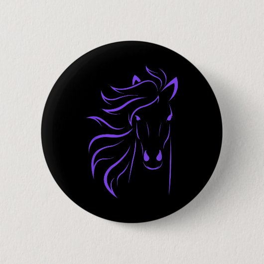 Pferd Lover Geschenke Womens Reittiere Männer Reit Button (Vorderseite)