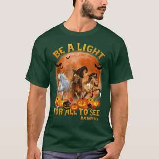Pferd Lover Hexe Beängstigend Pumpkin Boo Ghost Ho T-Shirt