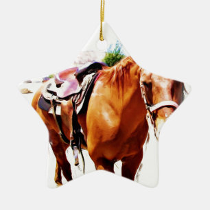 Pferd Lover_ Keramikornament