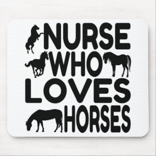 Pferd Lover Nurse Mousepad